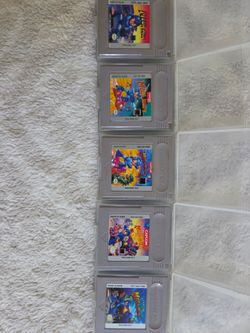 Vintage RARE NINTENDO GAMEBOY MEGAMAN COLLECTION 1,2,3,4,5 in Presteine Condition
