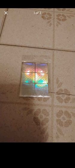 Holographic Reflective Stickers Pack of 6