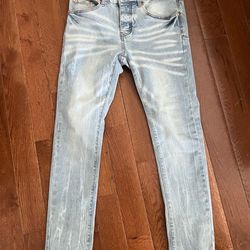 Purple jeans