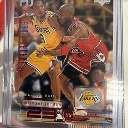🐐🔥 HIGH-END MICHAEL JORDAN INSERT 🔥🐐 1998 Upper Deck “The Jordan Files” – Bulls vs Lakers