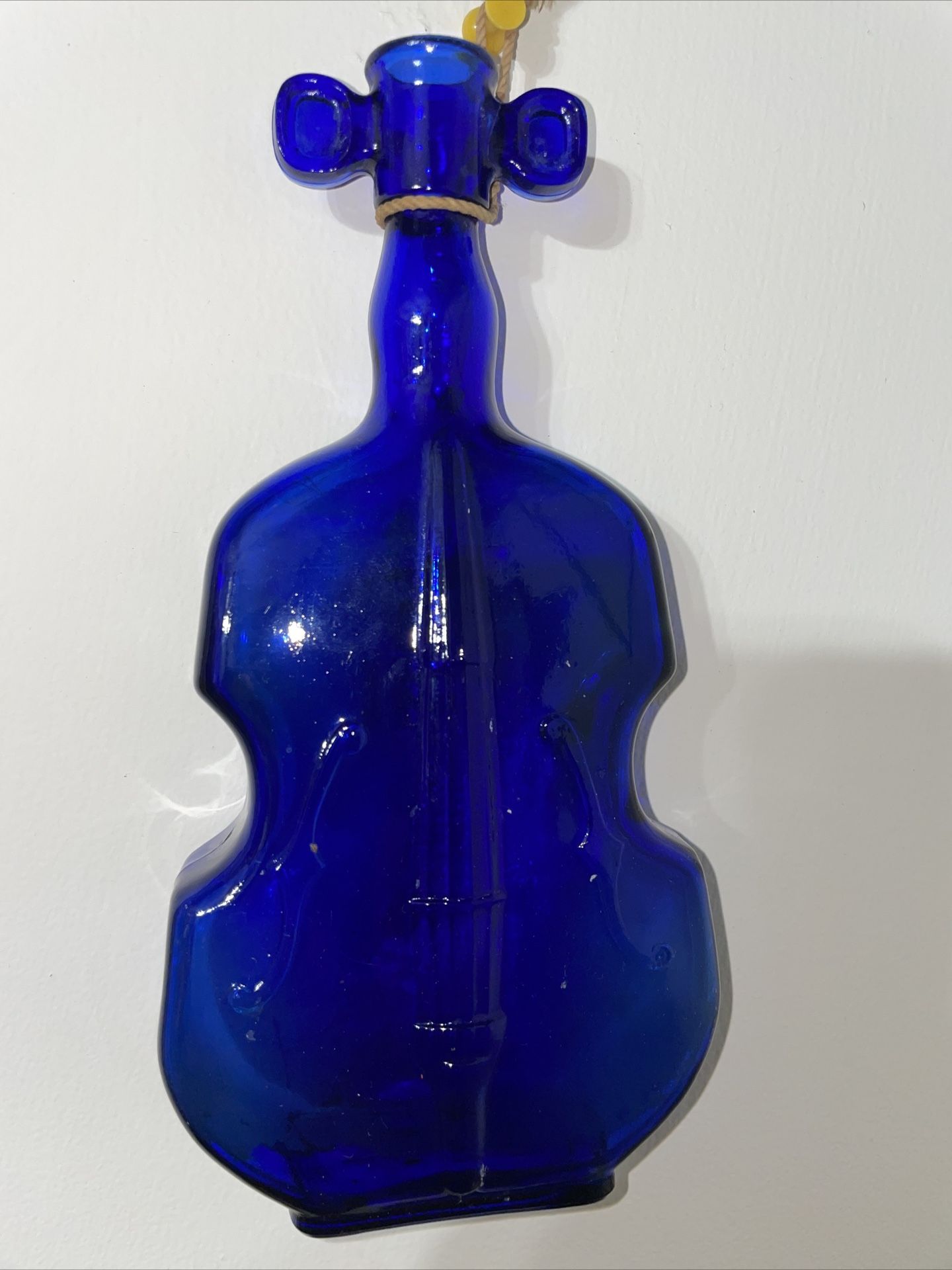 Cobalt Blue Cello Shaped Bottle 