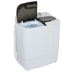 New Mini Twin Tub Portable Compact Washing Machine Washer Spin Dry Cycle- 13lbs Capacity
