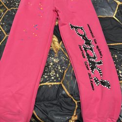 Pink spider pants. M