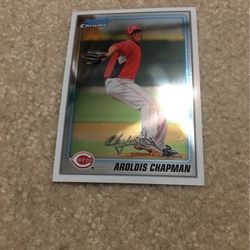 Aroldis Chapman Rookie Card- Hardest Thrower In Baseball 