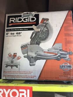 Ridgid 10” Dual bevel miter saw