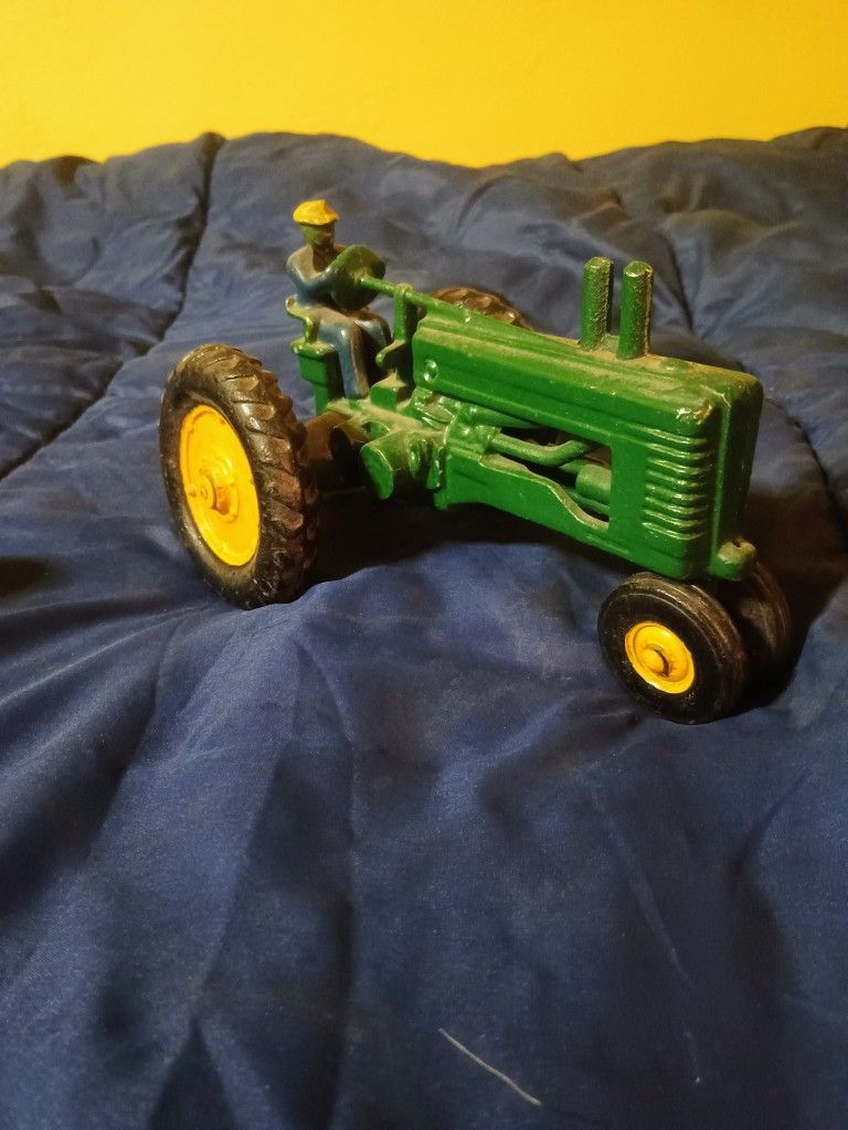 Vintage Toy John Deere Tractor With Driver