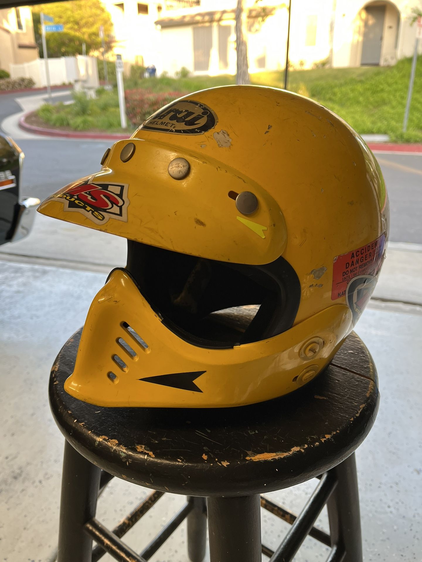 Motocross helmet Retro Vintage