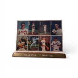 Nolan Ryan 7 No-Hitters Uncut 1992 Mother’s Cookies Cards 
