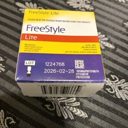 Freestyle Lite Test Strips. Exp: 2-28-2026