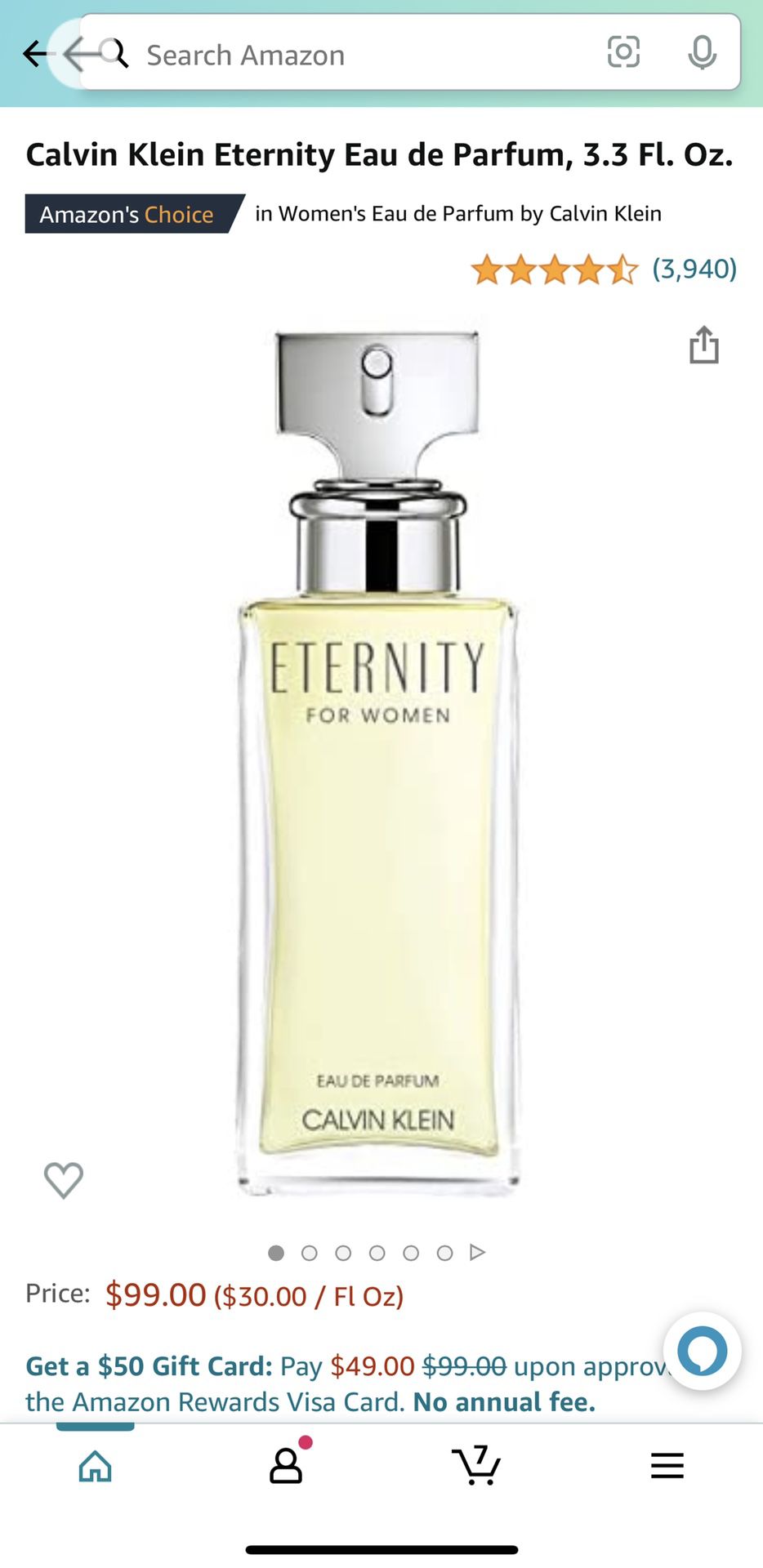 Eternity by Calvin Klein 3.3 / 3.4 oz EDP Perfume for Women New In Box