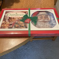 Christmas Cookie Plate And Recipe Book