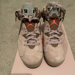 Jordan 6 Travis Scott British’s Khaki Size 9.5 New