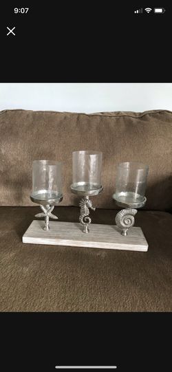 New! Beach themed Candle Holder