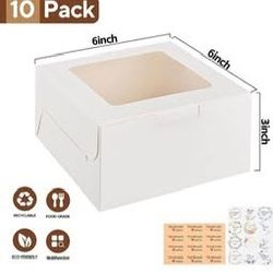 White Bakery Boxes 