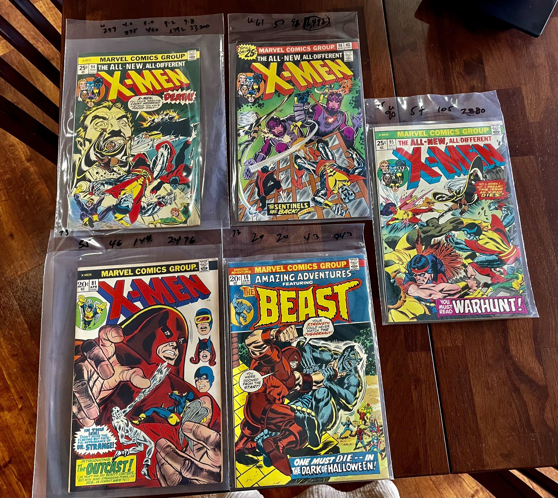 Vintage X-Men Comic Books