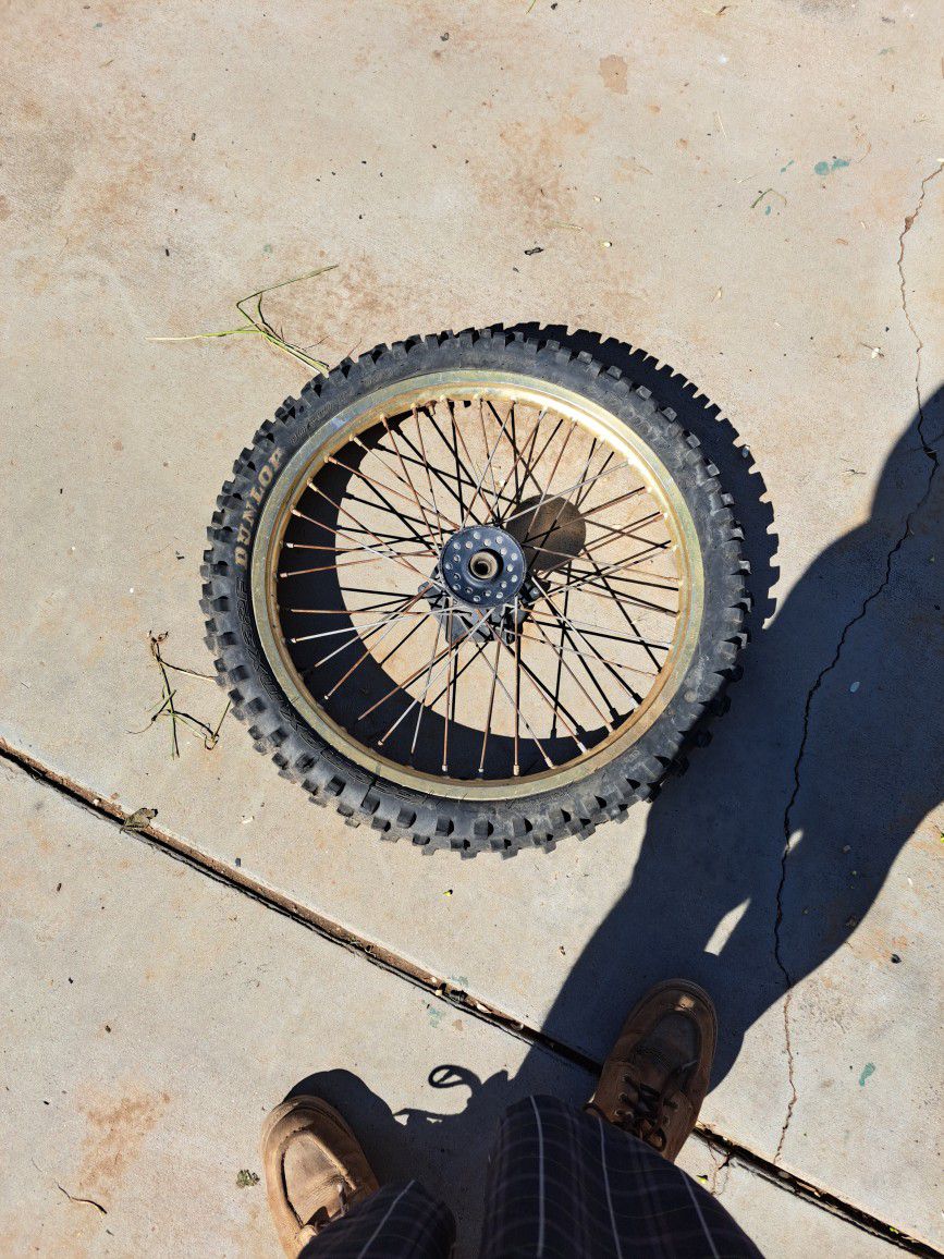 Dirt Bike Rim And Tire