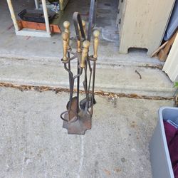 Wrought Iron Fireplace Tools