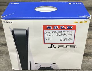 Sony PS5 825GB Disc Version W/ Controller, Wires & Box