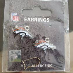 New Denver Broncos Earrings Set 