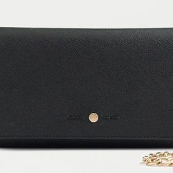 Jcrew Convertible wallet bag with chain strap in leather