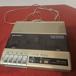 SANYO TAS3000 Answering Machine Remote Control Dictation Message Search RJ-11