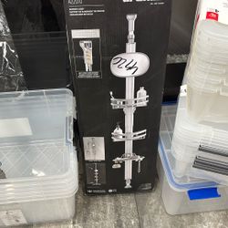 Artika Azzuro Standing Shower Caddy Light Gray