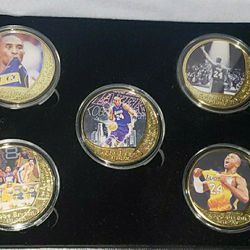 24kt Gold Plated Kobe Bryant Coins 