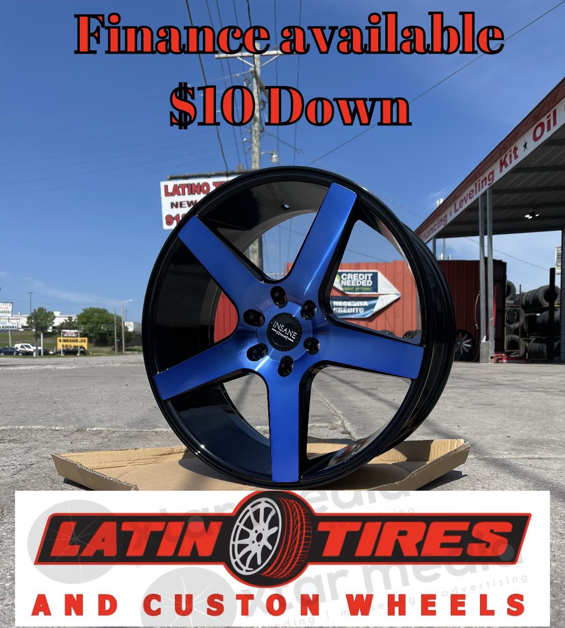 New Rims 22x9 6X139.7 Finance Available $10 Down 