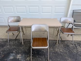 Folding table and chairs