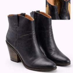 Sarto by Franco Sarto Black Leather Ankle Boots Women’s/Mens
