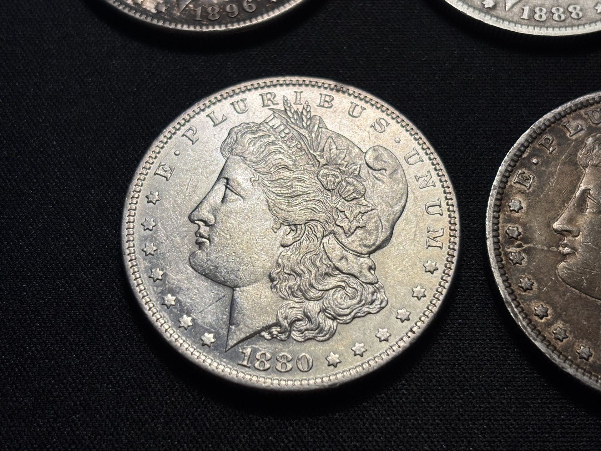1880 O Morgan Dollar XF EF Extremely Fine 90% Silver $1 US Coin Collectible