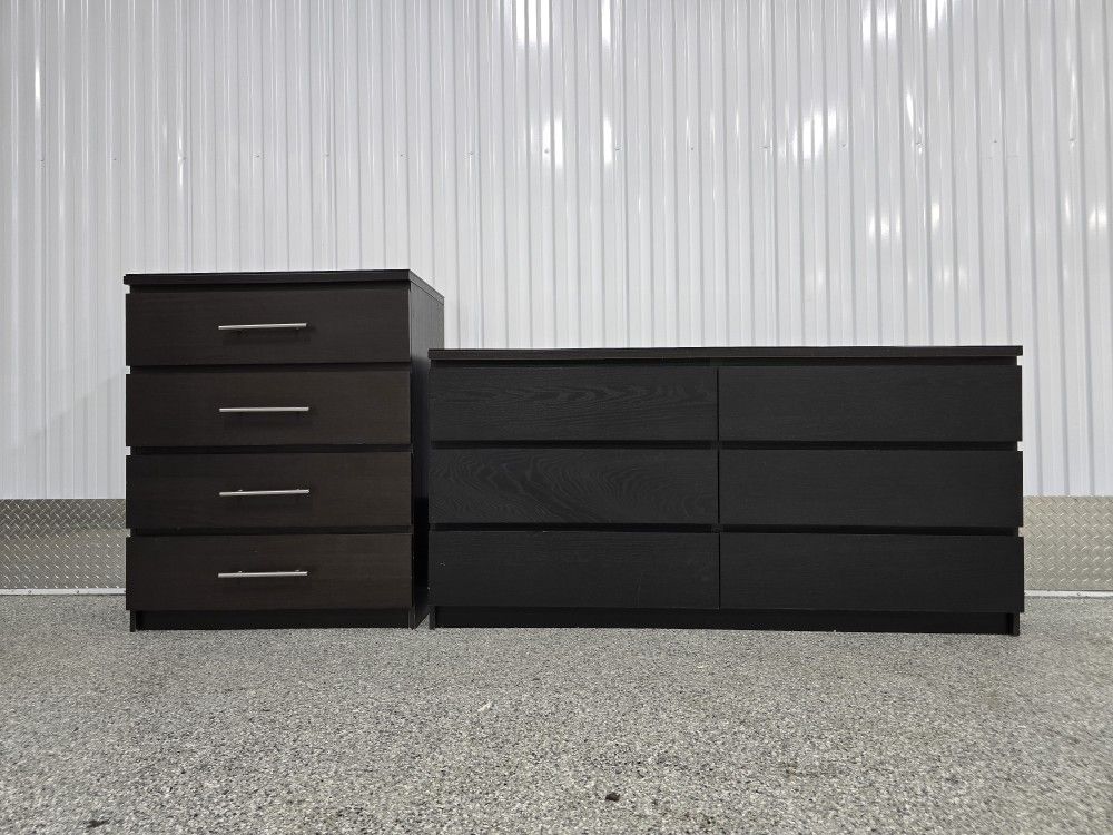 Dresser & Chest Of Drawers Set 