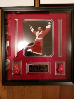 Mohammad Ali 8x12 Photo Autograph Custom Framed Cert. Of Authenticity