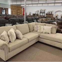 Dovemont Putty LAF or RAF Sectional Ashley / couch /Living room set