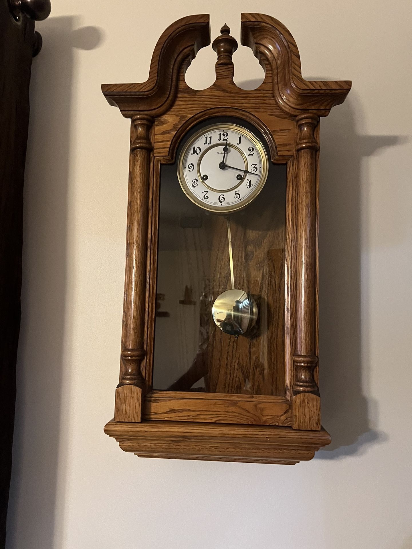 Antique Westminster Clock Solid Oak 