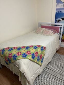 One Beautiful Twin Bed With Mattress 