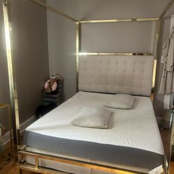 Gold Canopy Bed