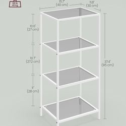 Bookcase, 4-Tier Bookshelf