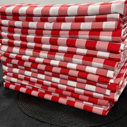 Red Checkered Rectangular Tablecloth  #14 