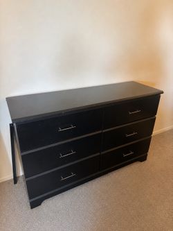 Black 6-Drawer Dresser – $50 OBO