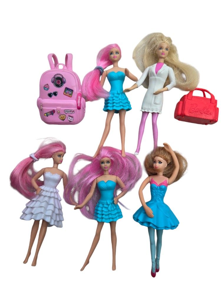 Barbie McDonald's toy dolls includes Barbie backpack and purse