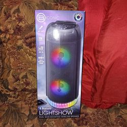Bluetooth Lightshow Dual Bass Wireless Speaker. $50