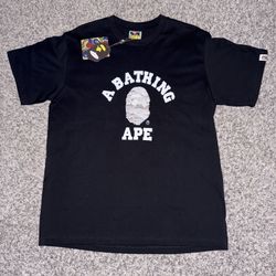 BAPE A Bathing Ape Black Logo T-Shirt