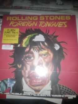 Rolling Stones foreign tongues double vinyl album baby blue