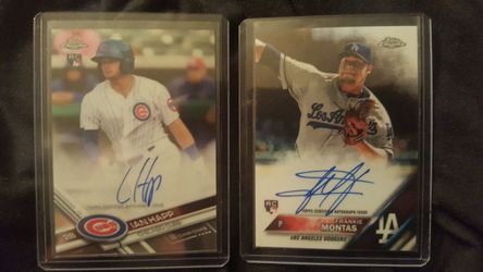 Topps Chrome 2016 & 2017 autograph card