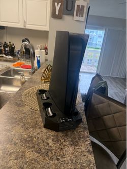 PS5 with Charging and Cooling Base