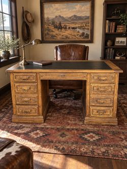 Vintage Western Executive Desk