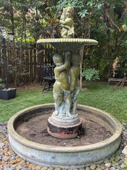 Monumental Bronze Cherub Fountain & More