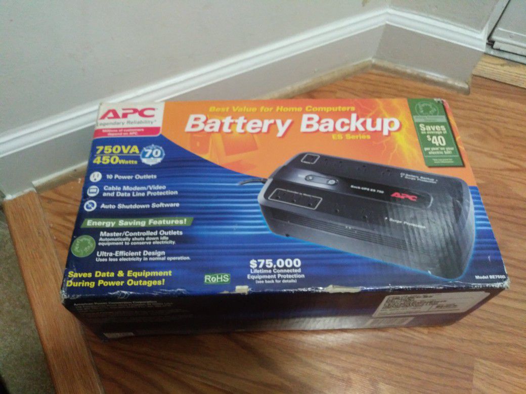APC Back UPS ES 750 BE750G Battery Backup