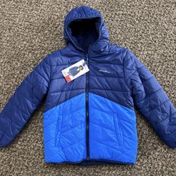 Kids Eddie Bauer Puffer Sherpa Jacket (Size M)